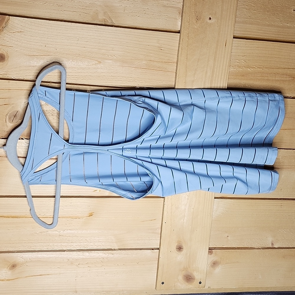 Athleta Light Blue Striped Tank Top - Picture 4 of 4